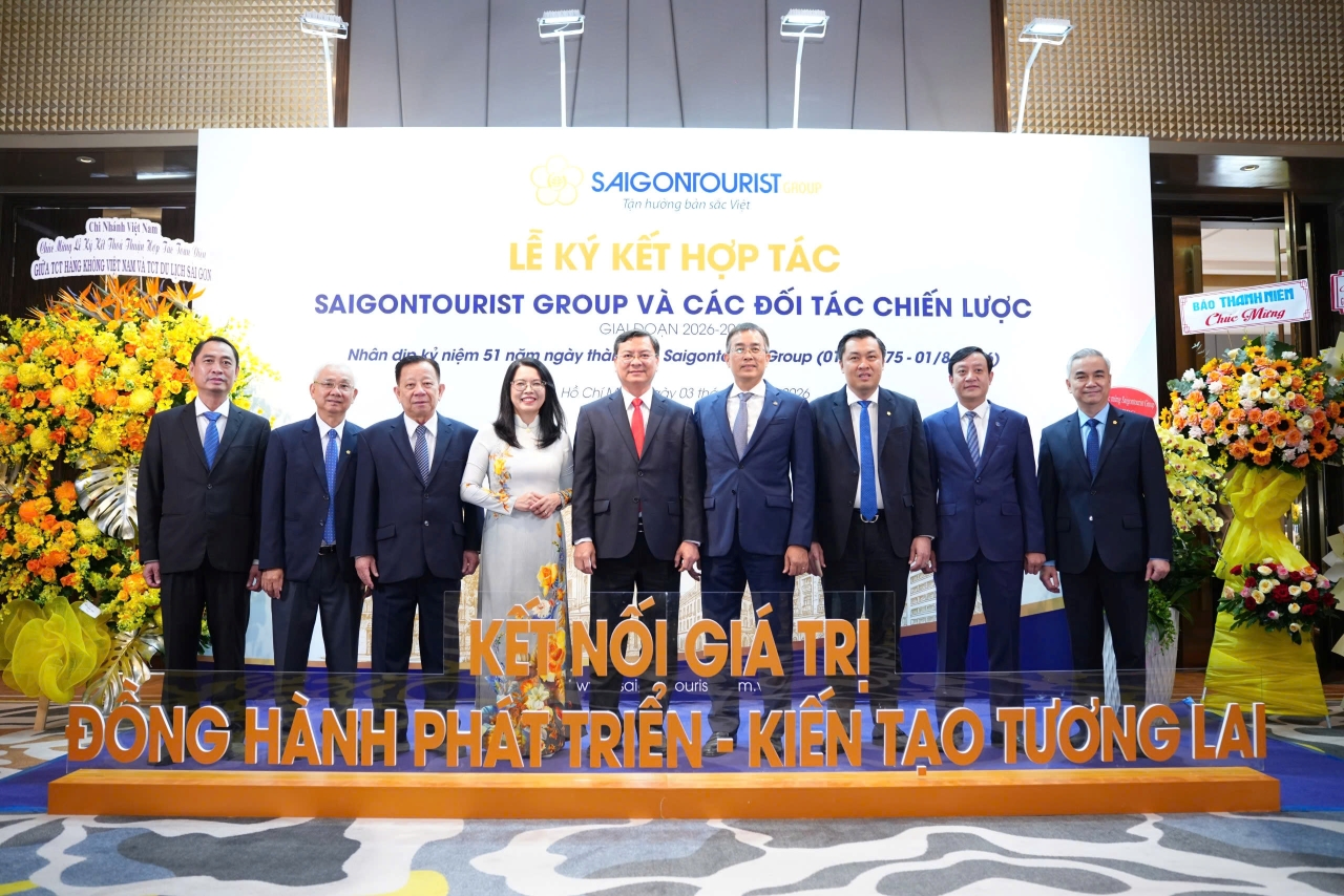 Saigontourist Group mở rộng liên kết với các doanh nghiệp hàng đầu, kiến tạo hệ sinh thái hợp tác chiến lược giai đoạn 2026–2030