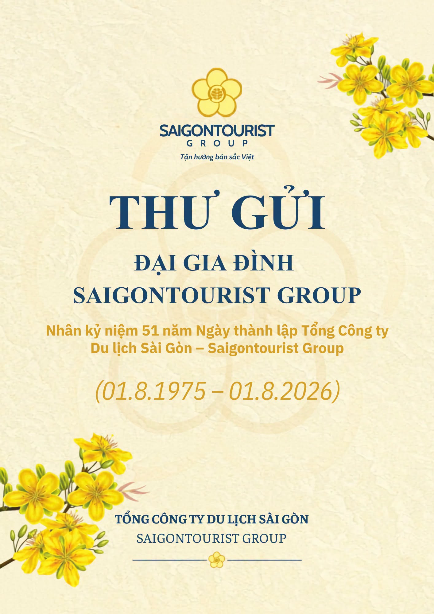 Thư gửi đại gia đình Saigontourist Group