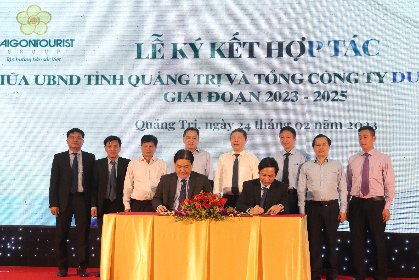 SAIGONTOURIST GROUP KÝ KẾT HỢP TÁC VỚI  TỈNH QUẢNG TRỊ GIAI ĐOẠN 2023-2025